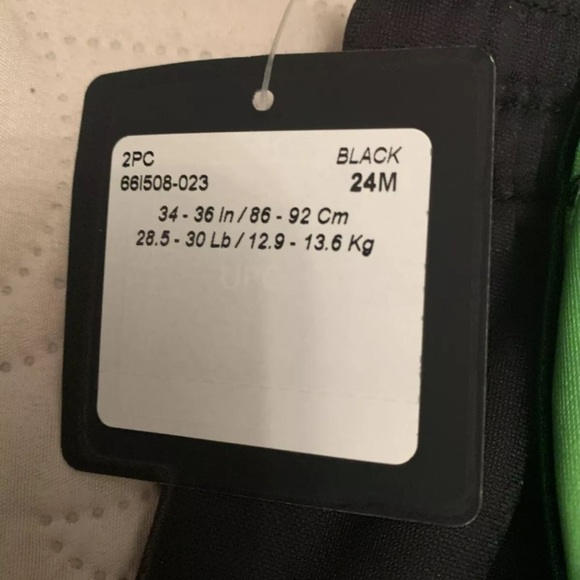 Nike Dri-Fit Therma 2-piece Baby Sweat Pants And Zip Hoodie Green And Black 24M - Picture 8 of 12